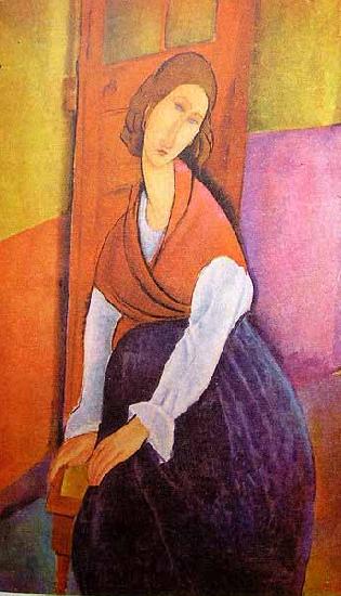 Amedeo Modigliani Portrait of Jeanne Hebuterne oil painting image